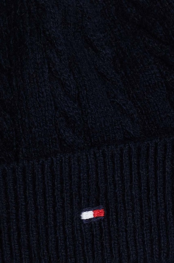 Dječji set s mješavinom vune Tommy Hilfiger 3-pack crna KN0KN01929.9BYH