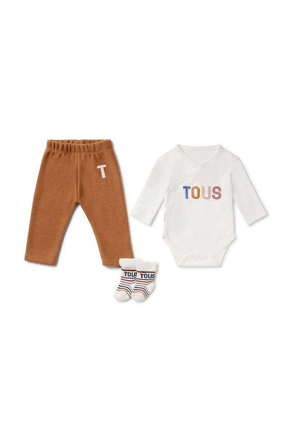 Tous compleu bebe Geome cu modele alb Geome.2105