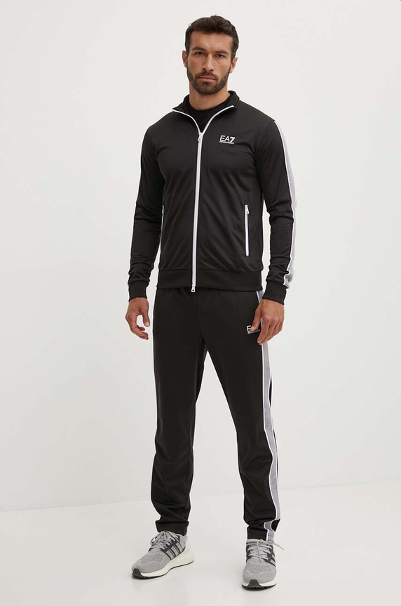 EA7 Emporio Armani tuta da ginnastica maglia nero PJ08Z.6DPV58.1200