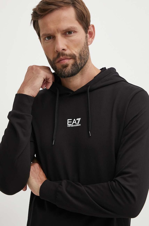 Bavlnená tepláková súprava EA7 Emporio Armani PJVRZ.8NPV64.1200 čierna