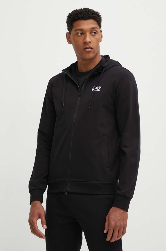 Βαμβακερή φόρμα EA7 Emporio Armani PJVRZ.8NPV63.1200 μαύρο SS26