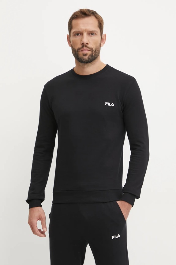 Бавовняний спортивний костюм Fila FPW1195 чорний AW25