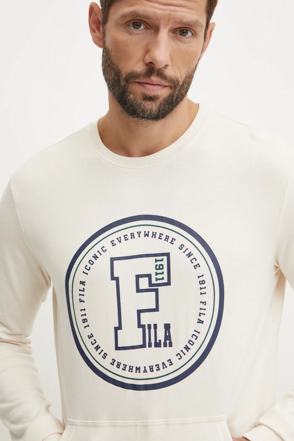 Бавовняний спортивний костюм Fila FPW1199 бежевий