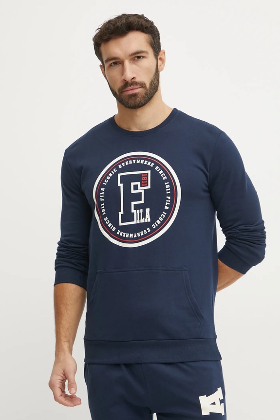 Бавовняний спортивний костюм Fila темно-синій FPW1199