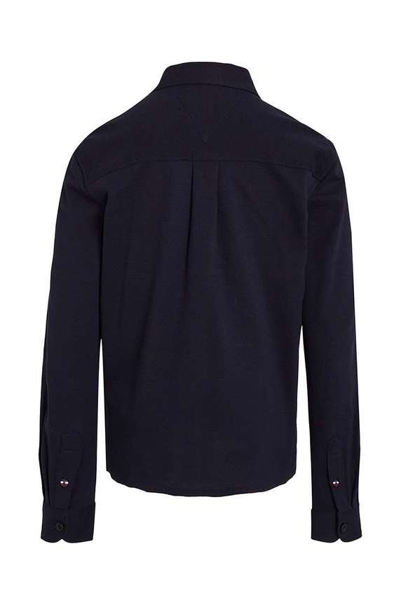 Chłopiec Tommy Hilfiger koszula bawełniana dziecięca KB0KB09077.9BYH.128.176 granatowy