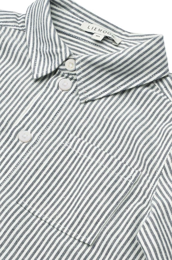Дитяча бавовняна сорочка Liewood Costa Stripe Shirt блакитний LW19551