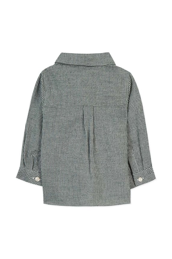 Детская хлопковая рубашка Tartine et Chocolat TZ12131.80.94 зелёный AW24