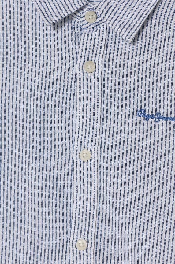 Băieți Pepe Jeans camasa de bumbac pentru copii NARON PB302648 albastru