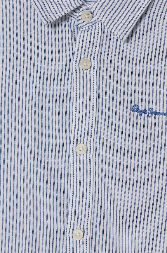 Băieți Pepe Jeans camasa de bumbac pentru copii NARON PB302648 albastru