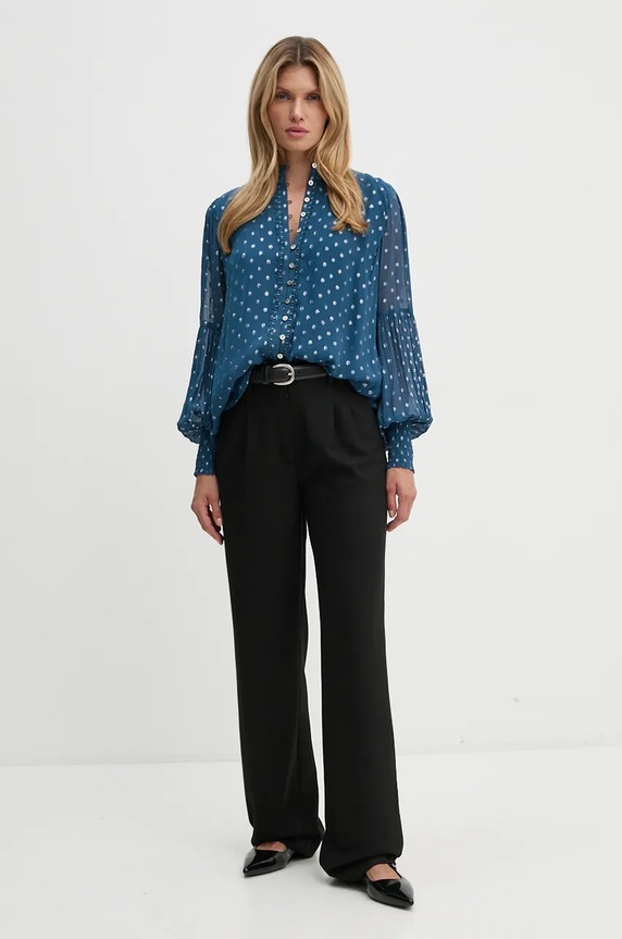Bruuns Bazaar koszula DietesBBLillys shirt BBW4042 niebieski AW24