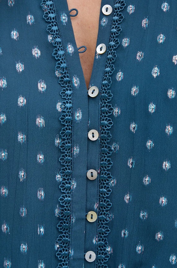 Bruuns Bazaar koszula DietesBBLillys shirt BBW4042 niebieski