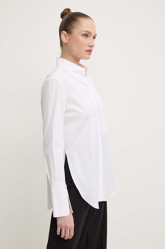 Patrizia Pepe camicia in cotone bianco 8C0722.A4XB
