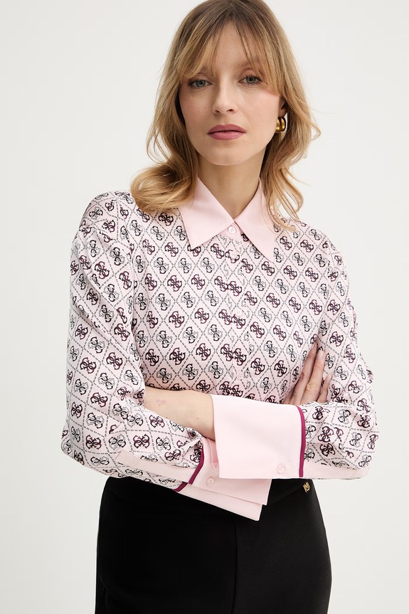Guess camicia ALEXANDRA rosa W4YH47.WF1T2
