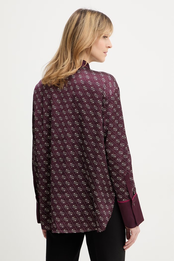 Îmbrăcăminte Guess cămașă ALEXANDRA W4YH47.WF1T2 burgundia