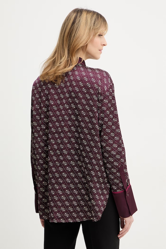 Îmbrăcăminte Guess cămașă ALEXANDRA W4YH47.WF1T2 burgundia