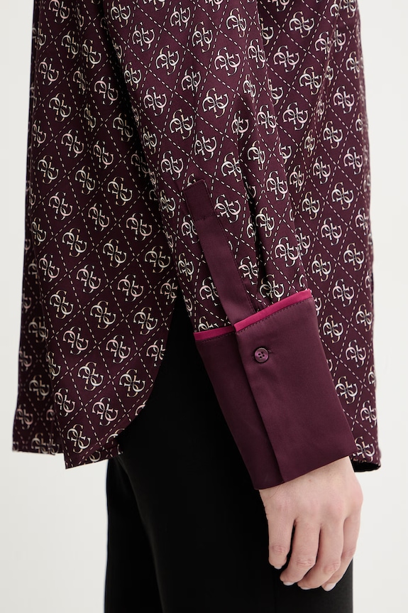 Guess cămașă ALEXANDRA W4YH47.WF1T2 burgundia
