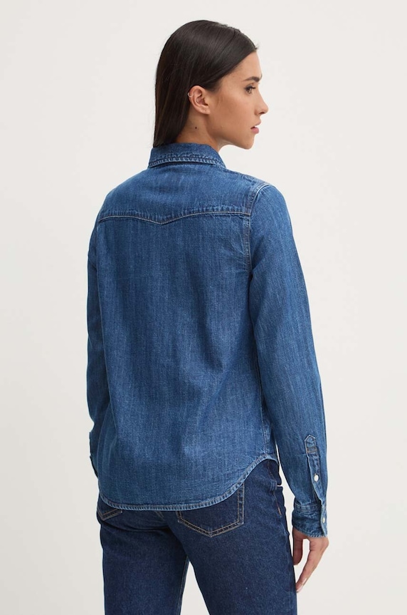 Oblečení Džínová košile Guess Jeans W4YH35.D5EI3 modrá