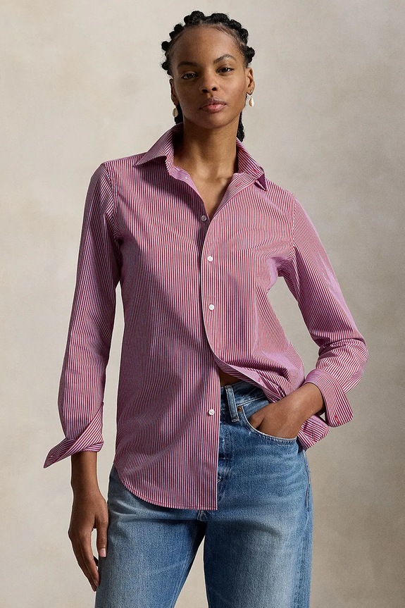 Polo Ralph Lauren koszula z elastanem różowy 211941509