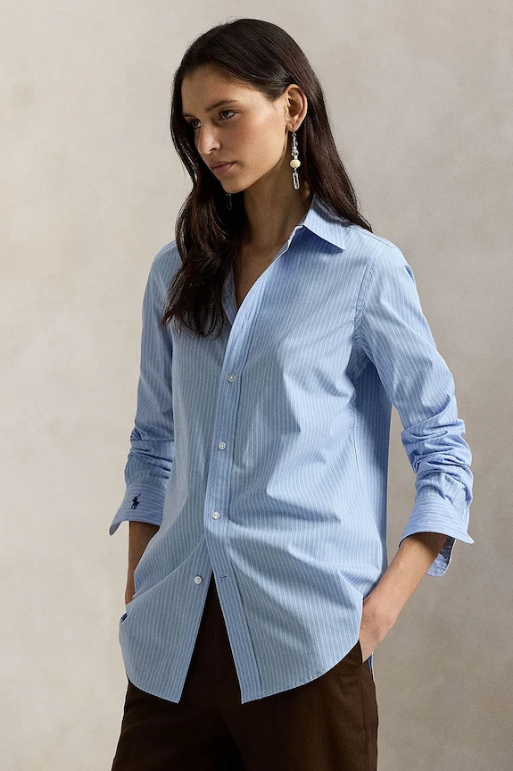Сорочка Polo Ralph Lauren з еластаном блакитний 211941509