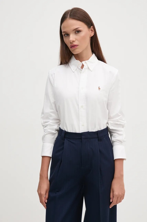 Polo Ralph Lauren koszula z elastanem biały 211941520