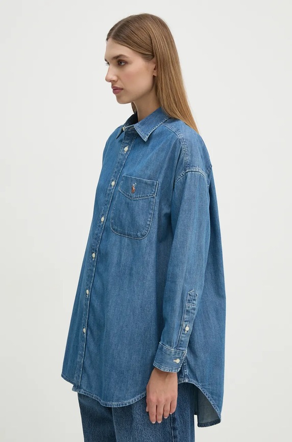 Polo Ralph Lauren camicia di jeans blu 211952262