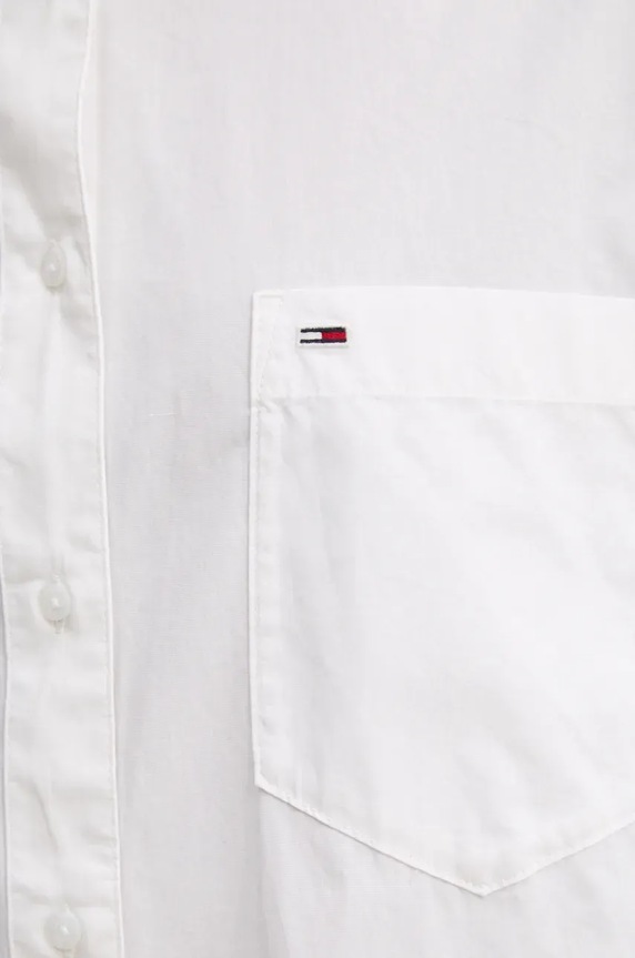 Tommy Jeans koszula bawełniana DW0DW18659 biały