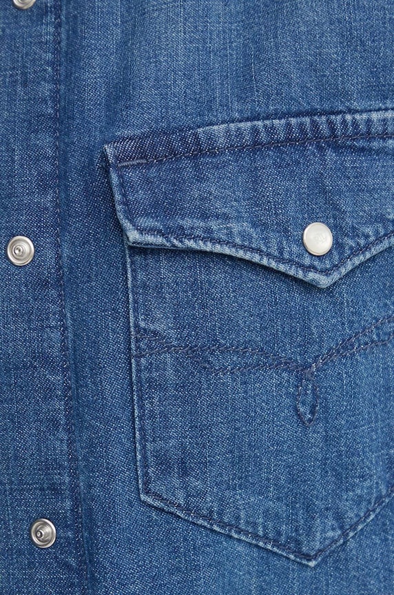 Lauren Ralph Lauren camicia di jeans 200940321 blu