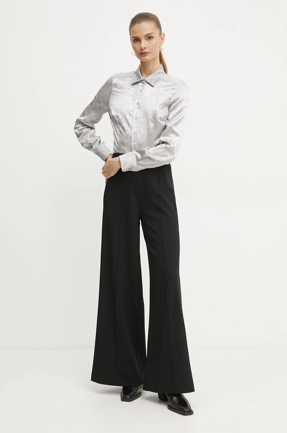 Πουκάμισο Pinko 104425.A285 ασημί AW24