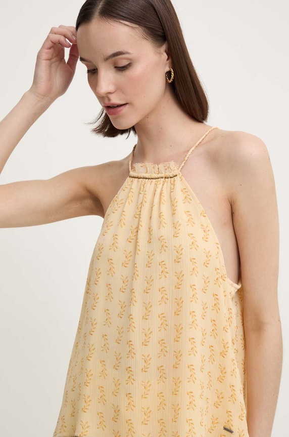 Μπλουζάκι Pepe Jeans MAFFIE κίτρινο PL304886