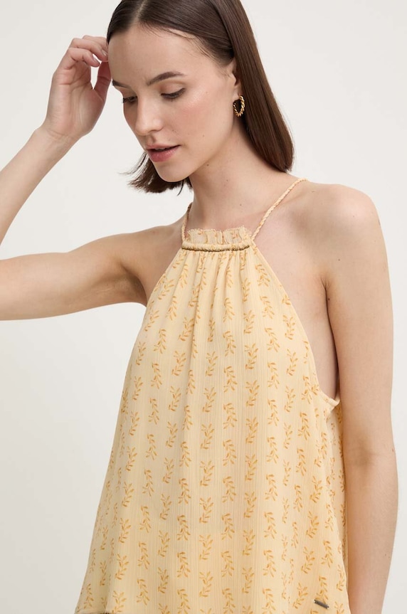 Μπλουζάκι Pepe Jeans MAFFIE κίτρινο PL304886