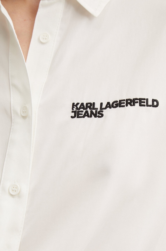 Košile Karl Lagerfeld Jeans 245J1603 bílá