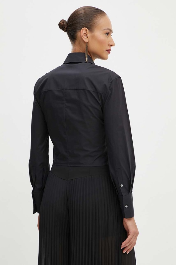Odzież Karl Lagerfeld koszula bawełniana 245W1609 czarny