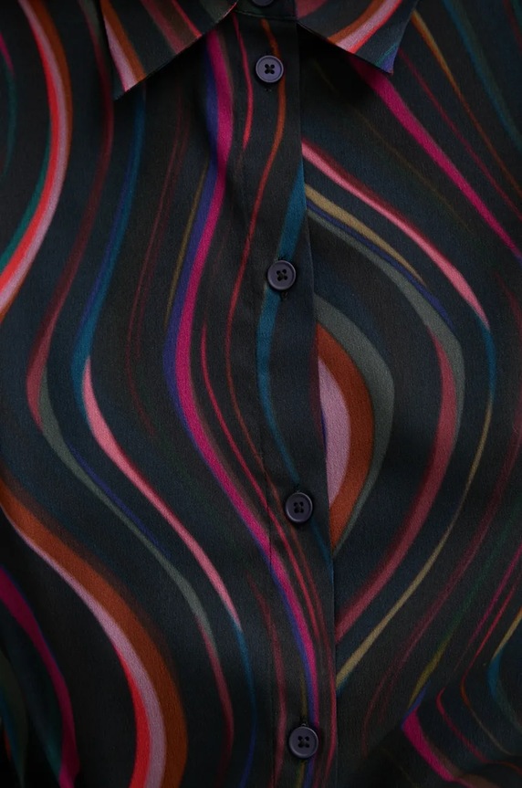 Košeľa PS Paul Smith W2R.335B.N31257 čierna