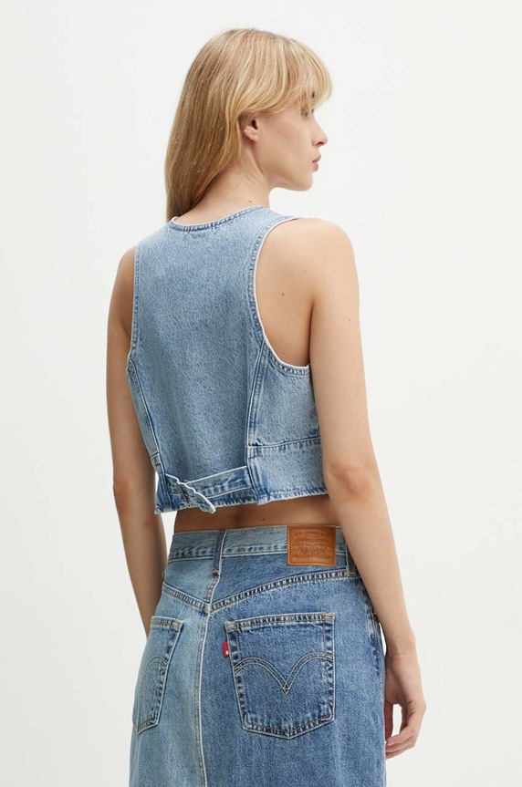 Îmbrăcăminte Levi's vesta jeans 000MU albastru