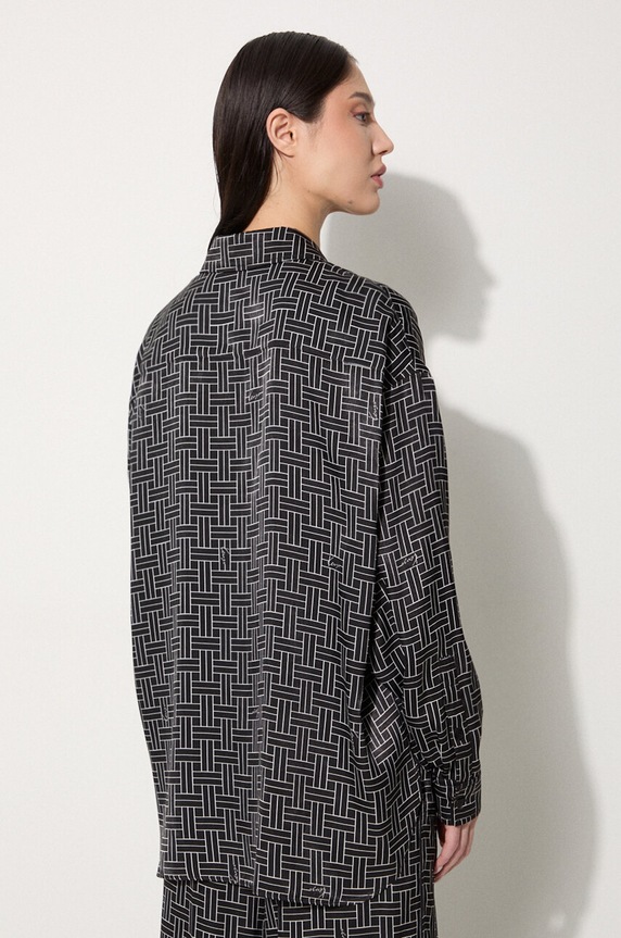 Oblečení Košile Kenzo Weave Dropped Shoulders Shirt FE62CH2479R1.99 černá
