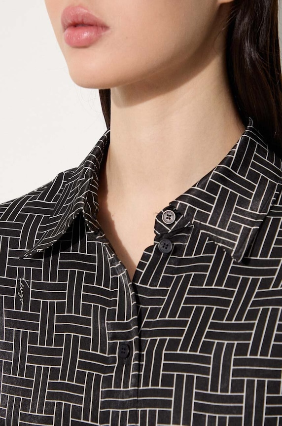 Košile Kenzo Weave Dropped Shoulders Shirt FE62CH2479R1.99