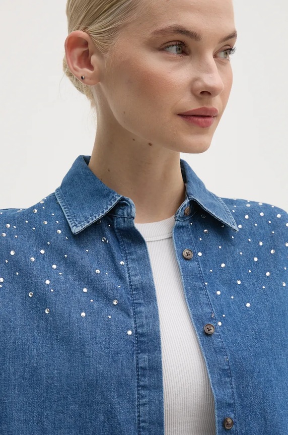 Джинсова сорочка Pepe Jeans CHARLIE SPARKLE блакитний PL304962