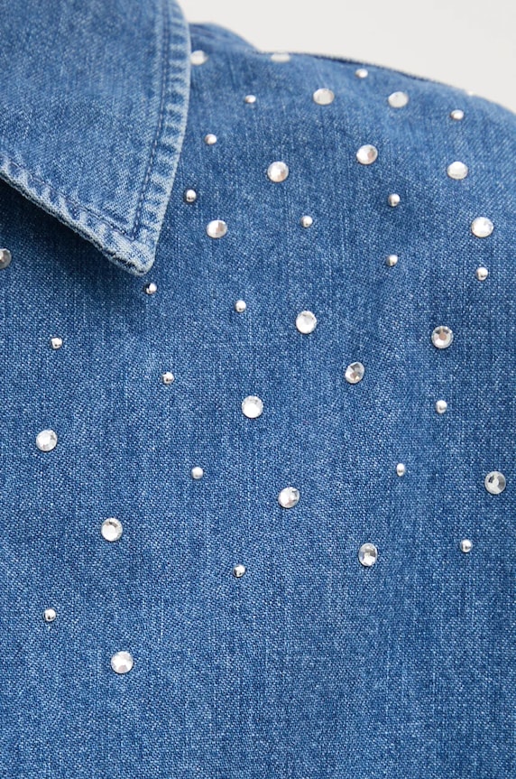 Джинсова сорочка Pepe Jeans CHARLIE SPARKLE PL304962 блакитний