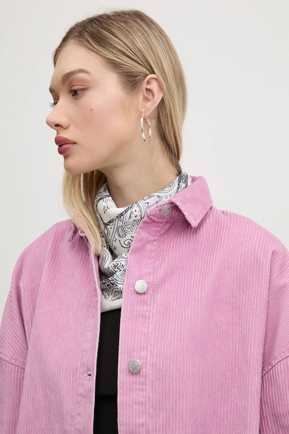 Roxy koszula sztruksowa Kick Back Washed Cord ERJWT03642 różowy
