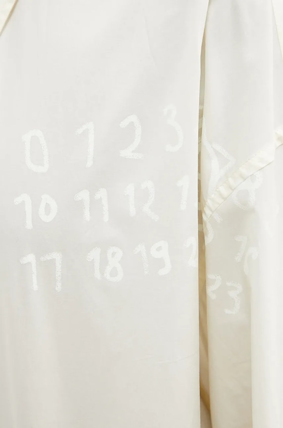 MM6 Maison Margiela koszula bawełniana S62DT0034.S47294 beżowy