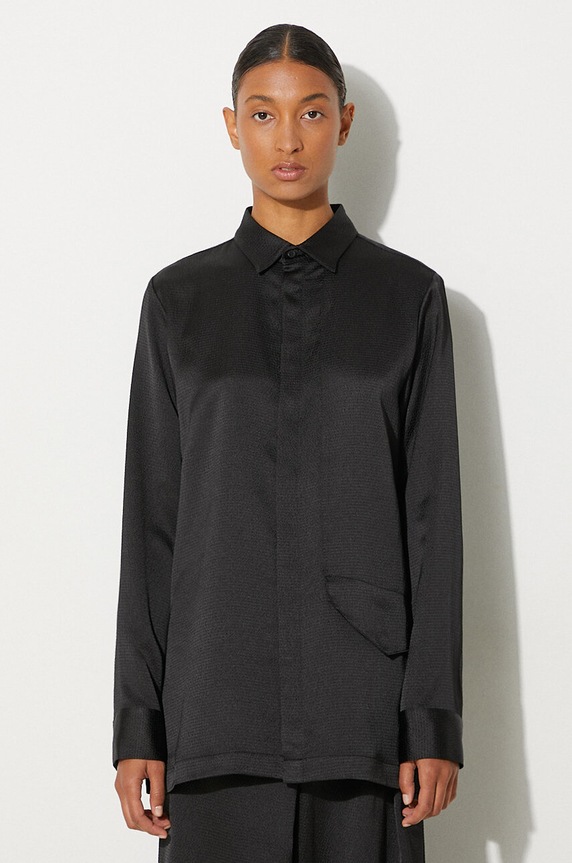 Y-3 shirt Tech Seersucker Shirt Planet friendly black IN4397