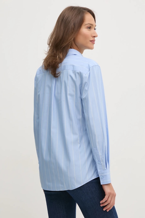 Odzież Calvin Klein koszula bawełniana K20K207670 niebieski
