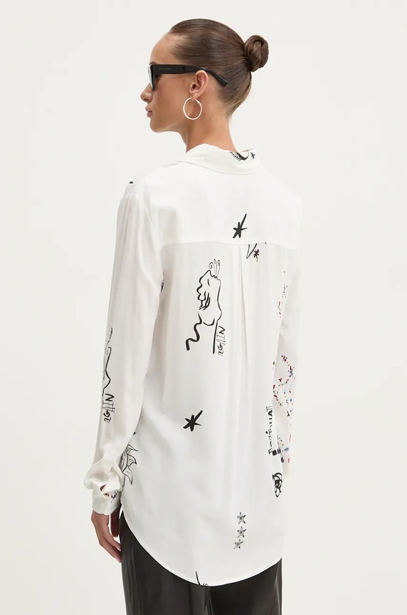 Oblečení Košile Desigual TOKIO 24WWCW39 bílá