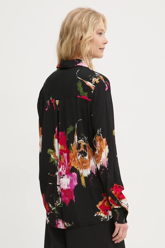 Odzież Desigual koszula NAGOYA 24WWCW15 czarny
