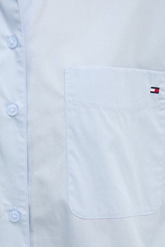 Tommy Hilfiger camasa din bumbac WW0WW45612 albastru