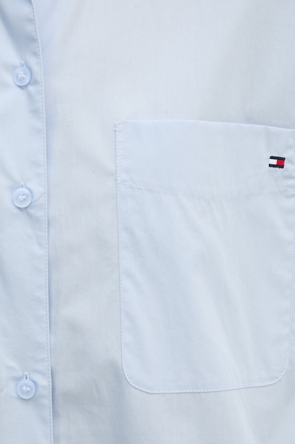 Tommy Hilfiger camasa din bumbac WW0WW45612 albastru