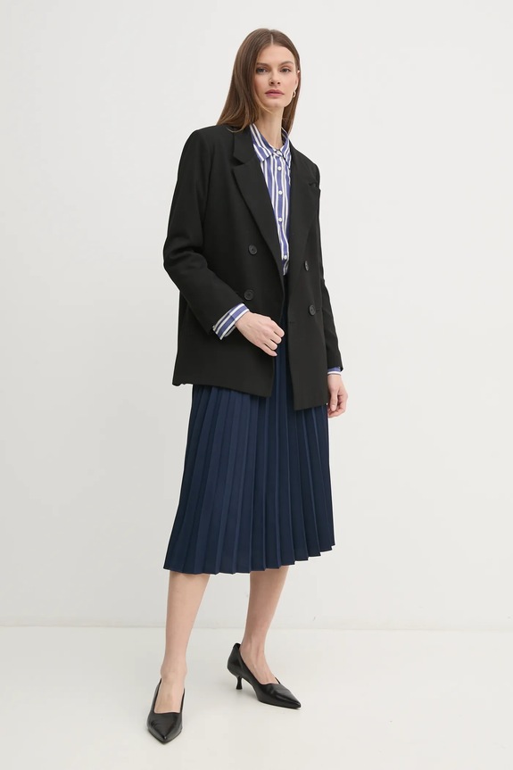 Tommy Hilfiger camicia in cotone WW0WW45612 blu navy SS25