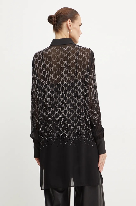 Odzież Karl Lagerfeld koszula 246W1607 czarny