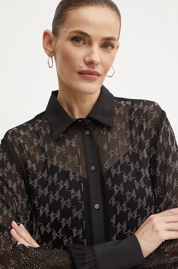 Karl Lagerfeld koszula czarny 246W1607