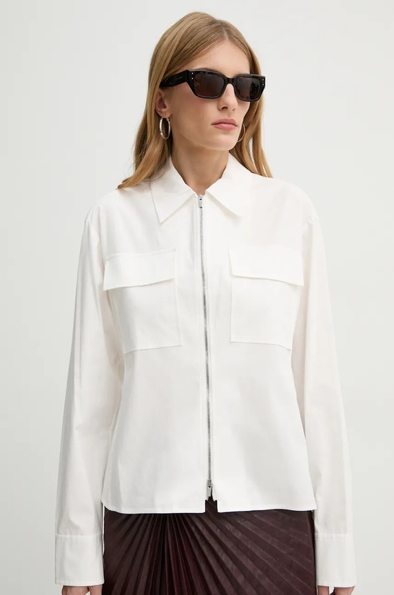 A.L.C. camasa lung alb 5TOPS01732